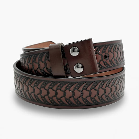 Snake-bone Embossed Belt Strap