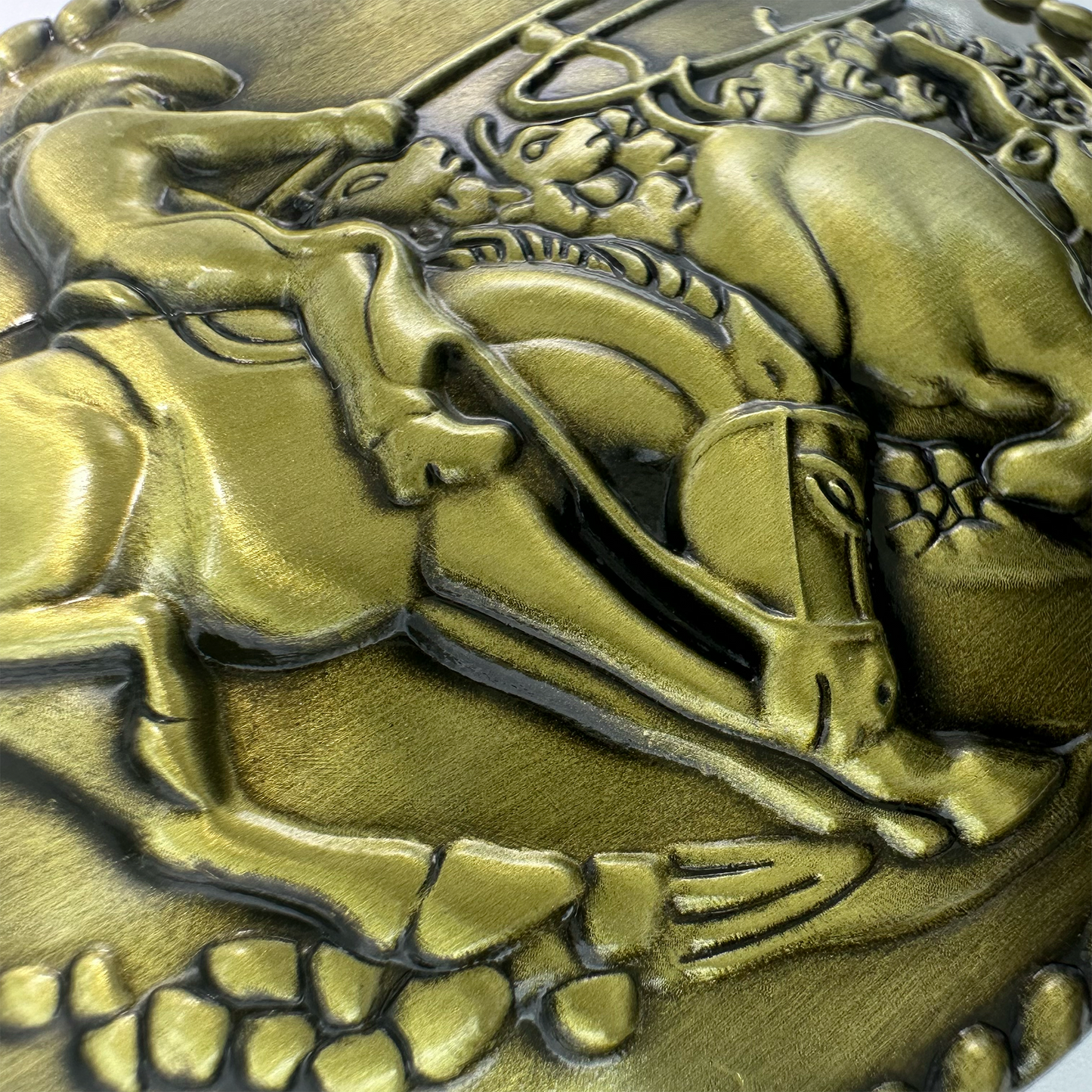 Brass Cowboy Belt Buckle