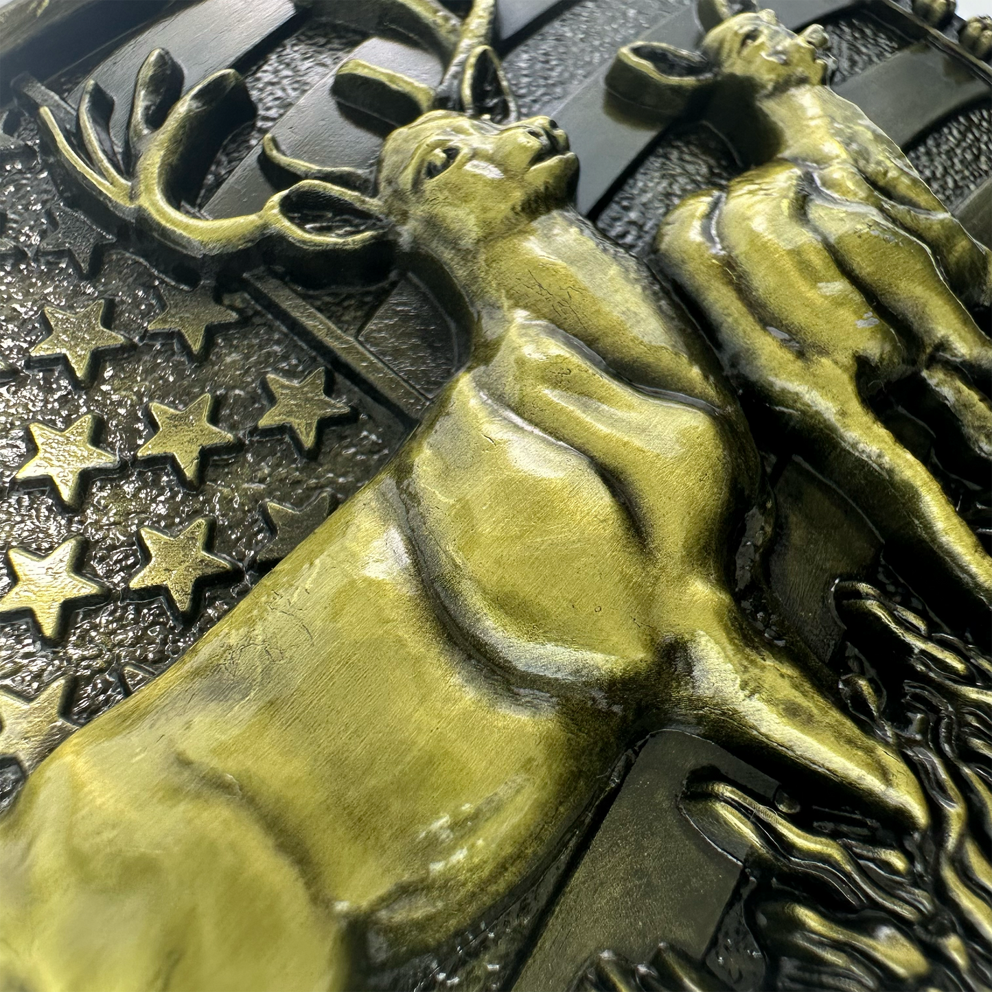 Brass Buck Belt Buckle