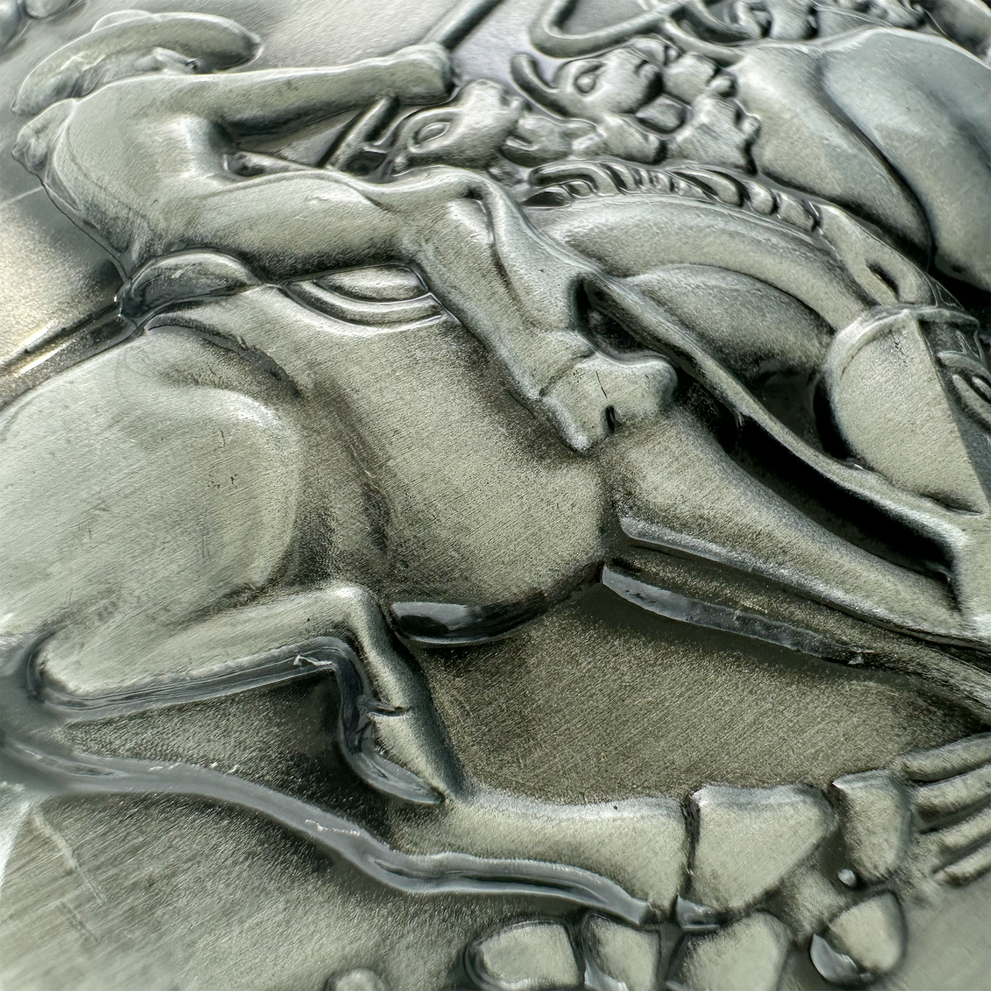 Silver Cowboy Belt Buckle