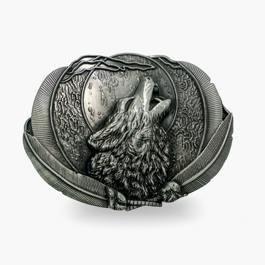 Silver Wolverine Head Belt Buckle