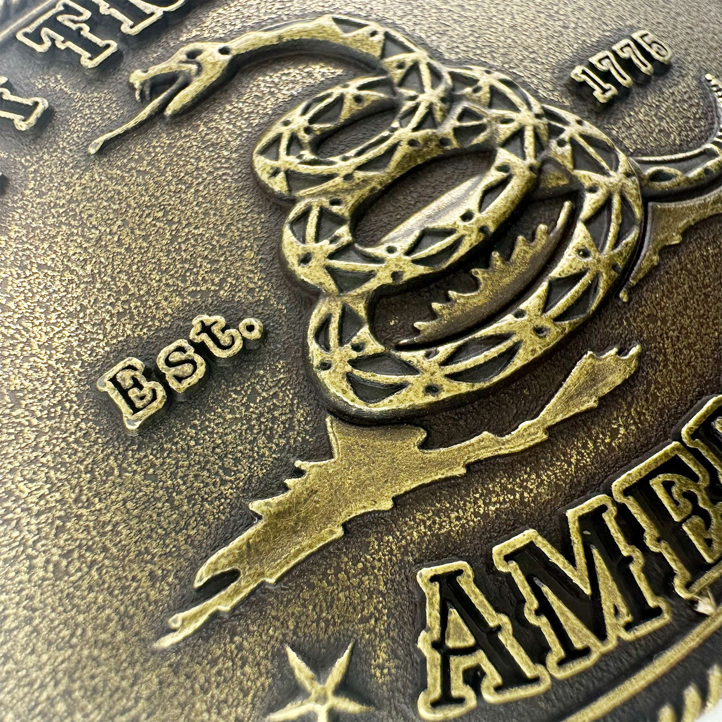 Brass Snake Belt Buckle