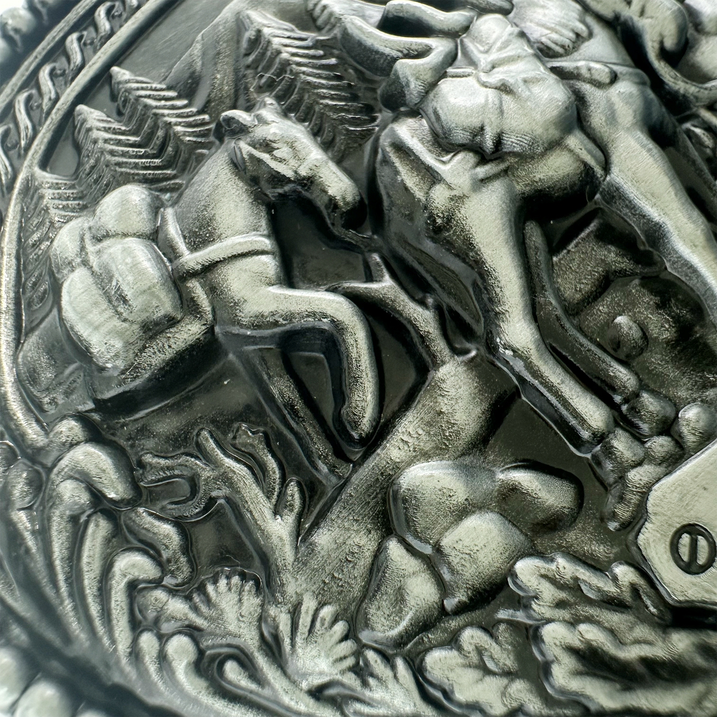 Silver Expoler Belt Buckle