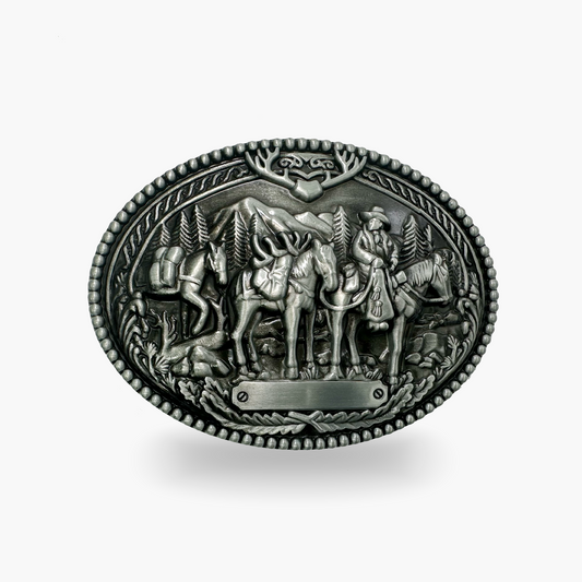 Silver Expoler Belt Buckle