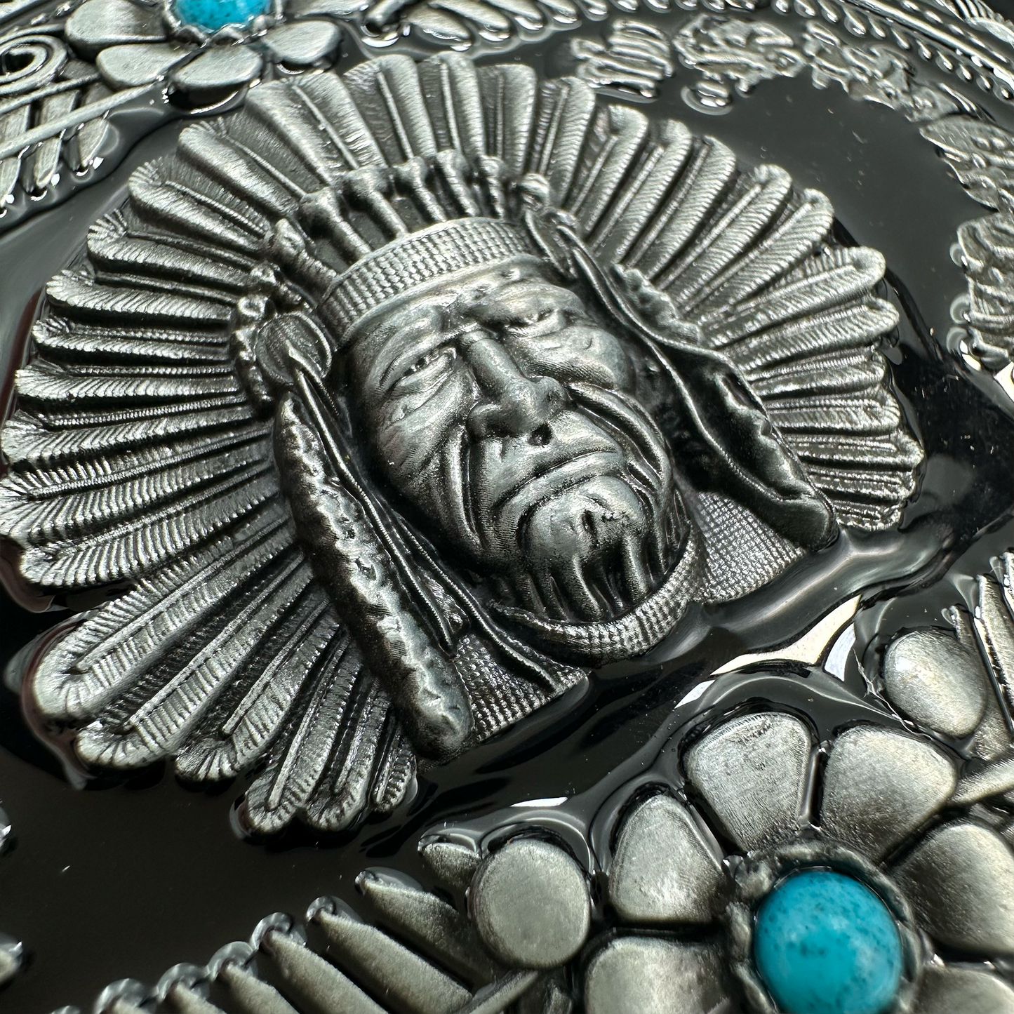 Indian Front Head Belt Buckle