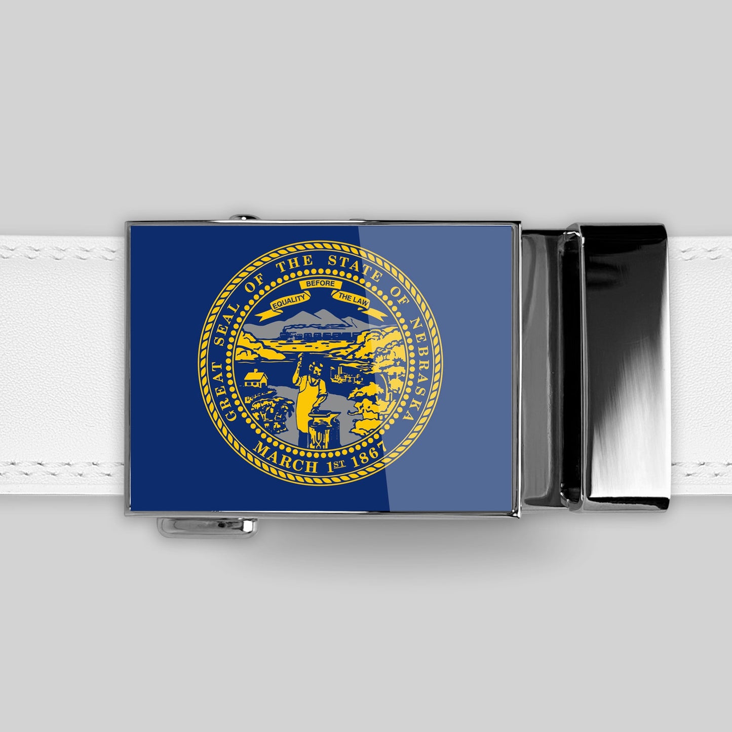 Nebraska Flag Belt