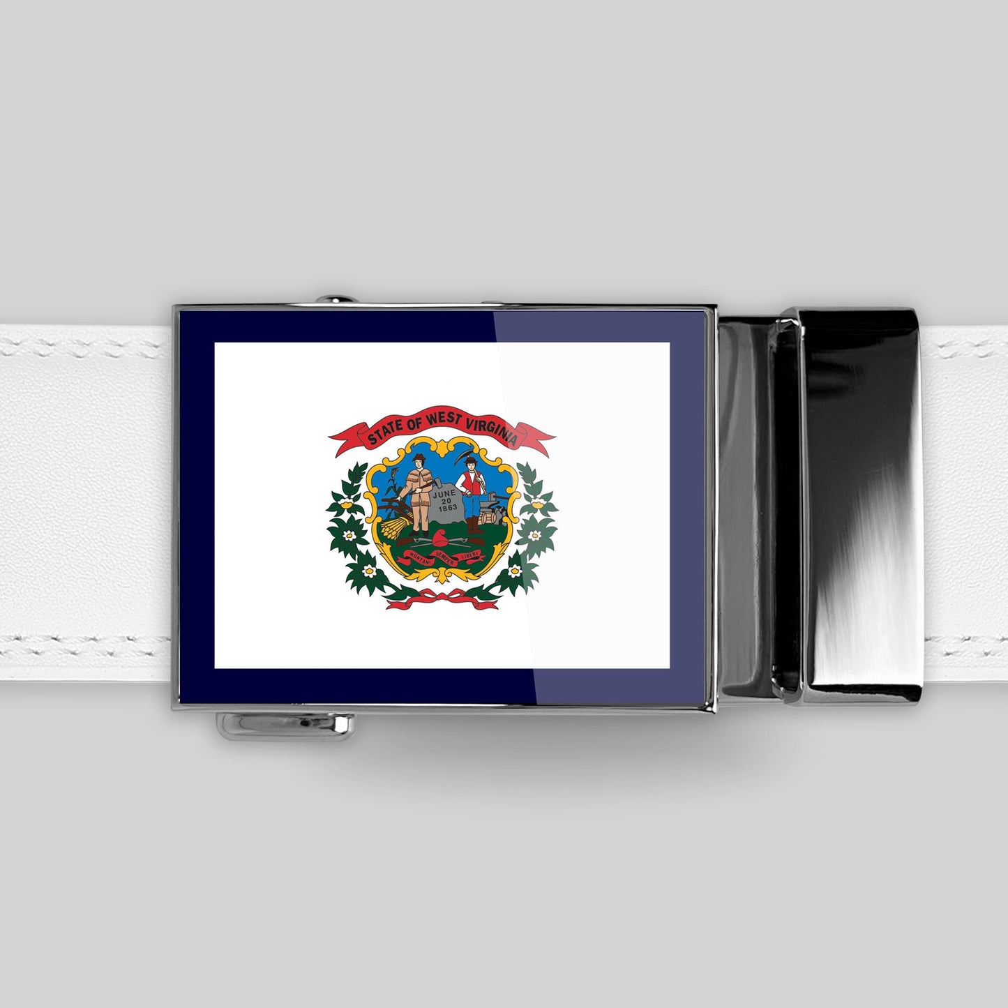 West Virginia Flag Belt