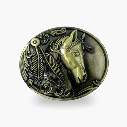 Brass Hose Head Belt Buckle