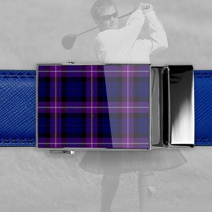 Scottish Purple Tartan Golf Belt