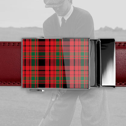 Scottish Red Tartan Golf Belt